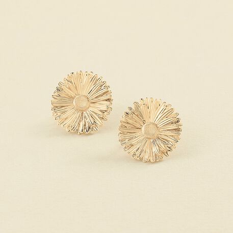 Long earrings BLOSSOM - Golden - All jewellery  | Agatha