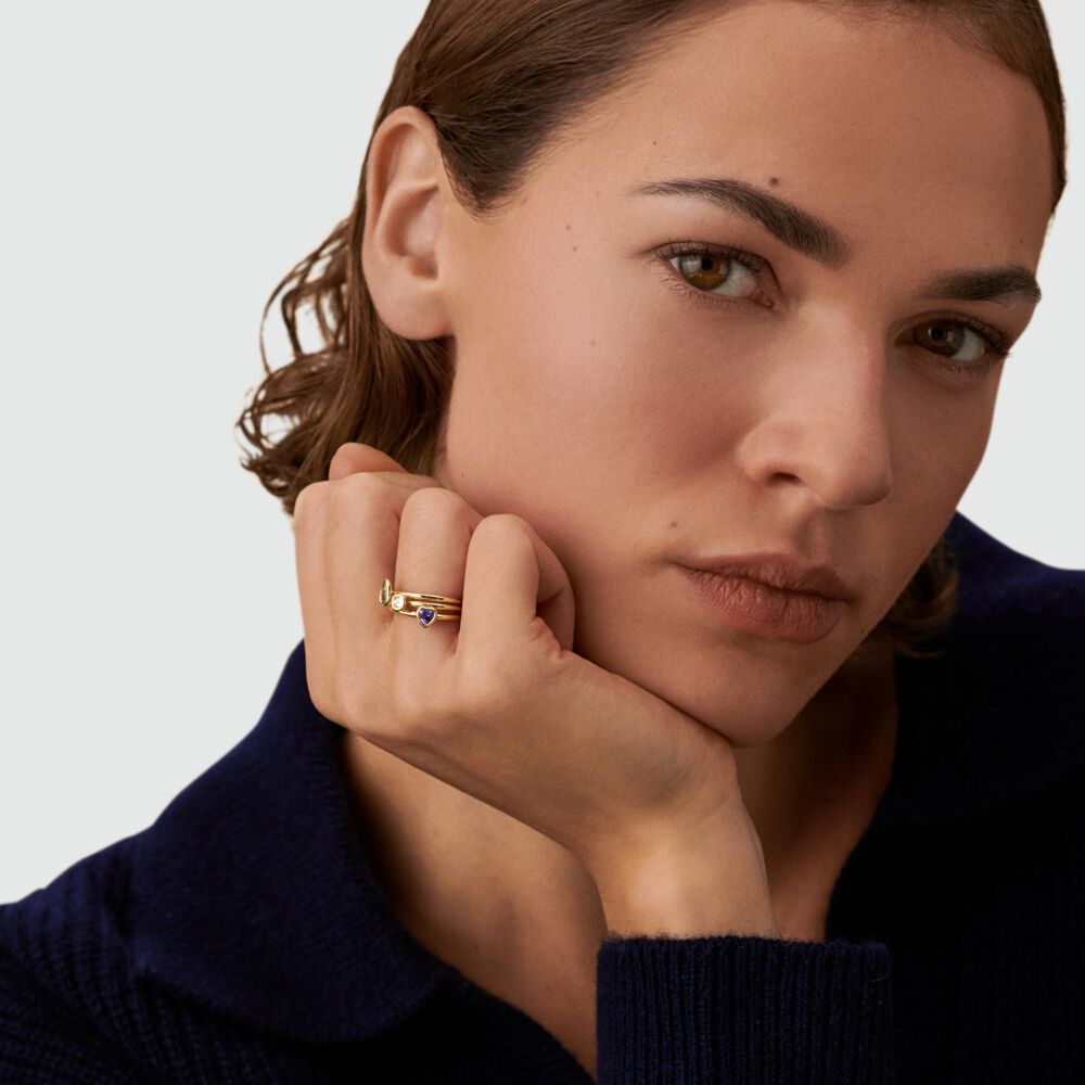 Thin ring CANDY - Multicolor / Gold - Jewellery  | Agatha