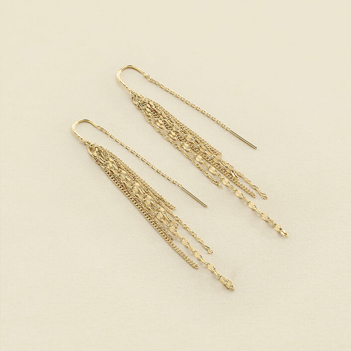 Long earrings NEBET - Golden - All earings  | Agatha