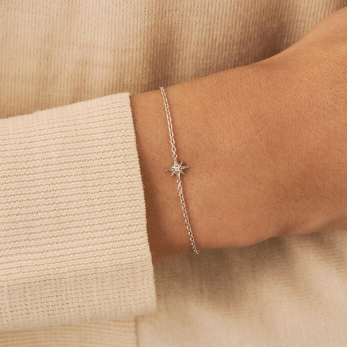 Link bracelet OURSE - Crystal / Silver - All bracelets  | Agatha