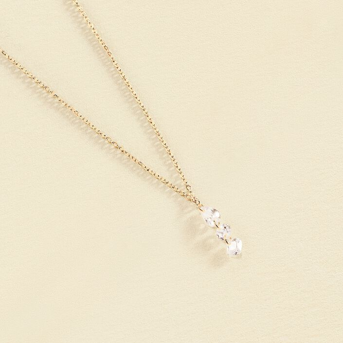 Choker necklace PETILLE - Crystal / Golden - All jewellery  | Agatha