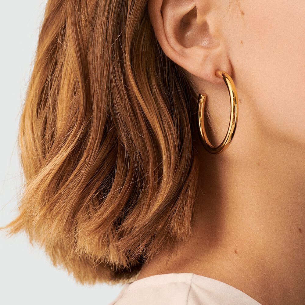 Hoops GIPSY - Golden - Earrings  | Agatha