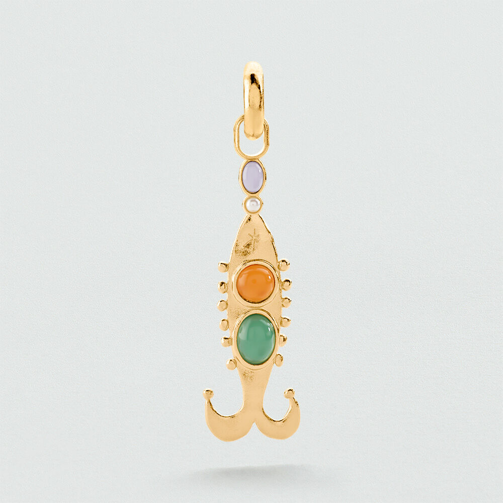 Hoops PANGEA - Golden - Earrings  | Agatha