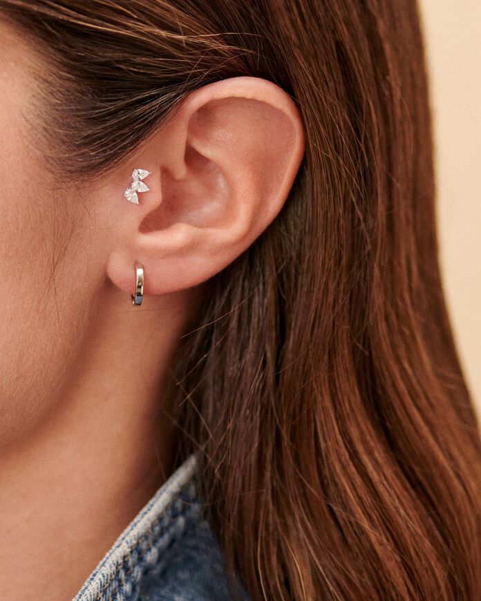 Piercing Helix & Tragus EAR1PIA - Crystal / Silver - All jewellery  | Agatha