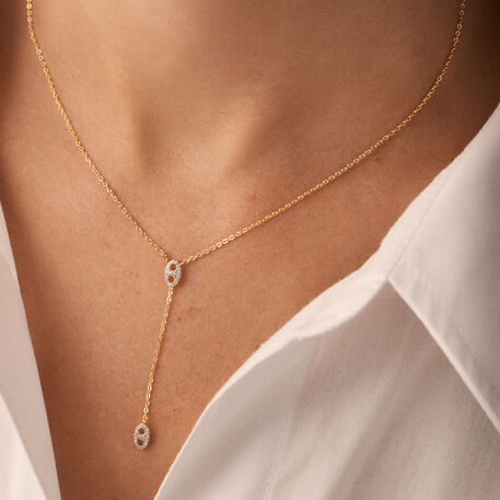 Choker necklace ETREINTE - Silver / Gold - All jewellery  | Agatha