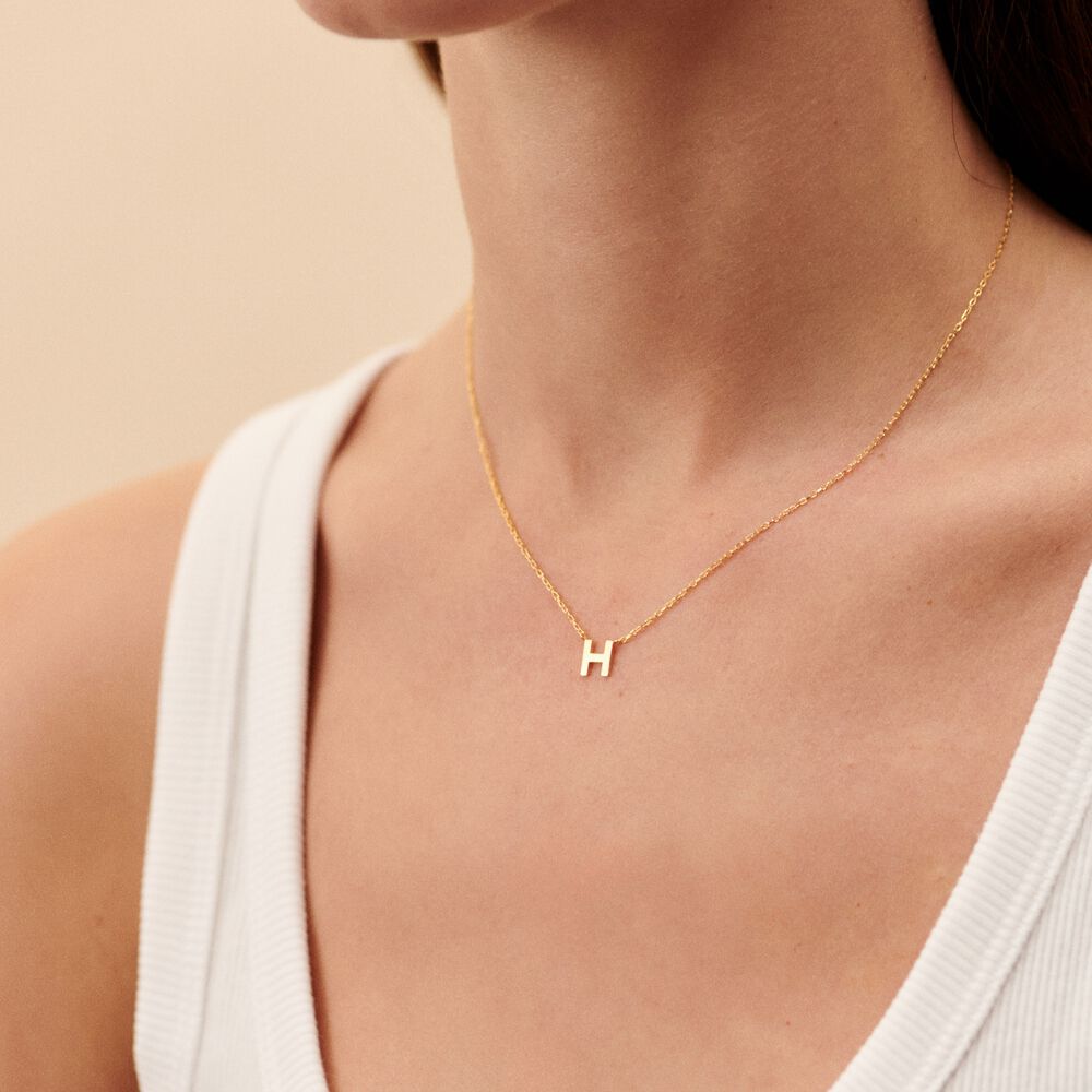 Choker necklace ABC - Golden - Choker necklace  | Agatha