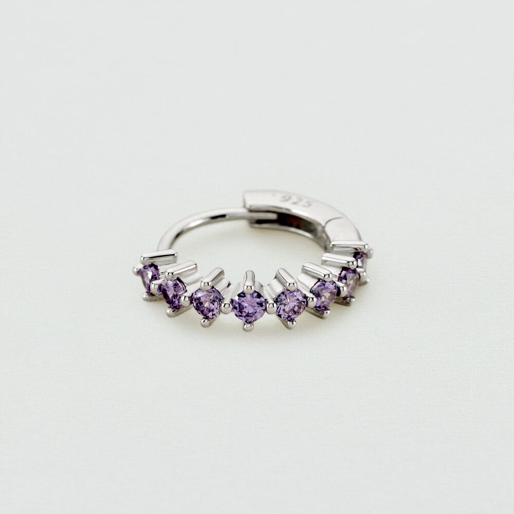 Hoop piercing RADIANTE - Lilac - Hoop piercing  | Agatha