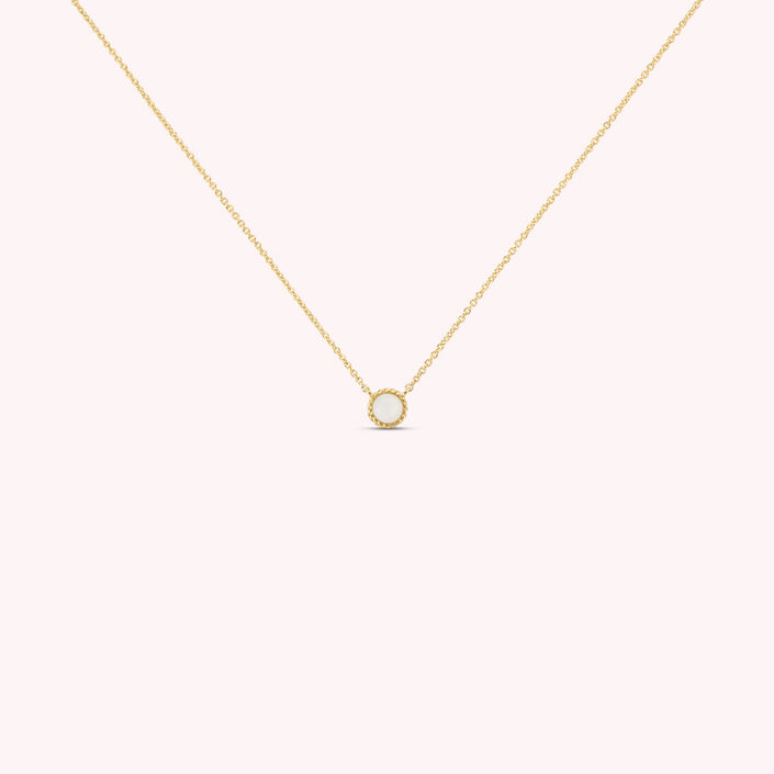 Choker necklace ALOHA - Nacre / Gold - All jewellery  | Agatha