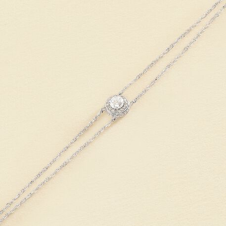 Link bracelet IMPERIAL - Crystal / Silver - All bracelets  | Agatha