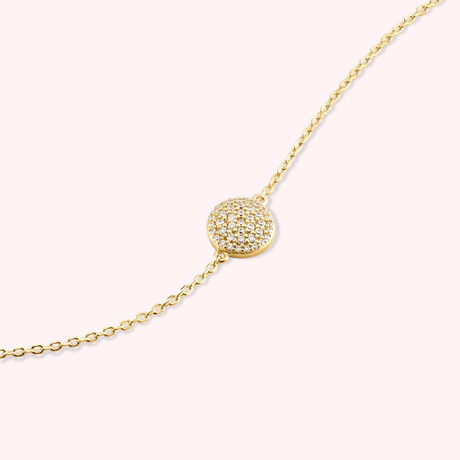 Link bracelet CRISTAL - Crystal / Gold - All bracelets  | Agatha