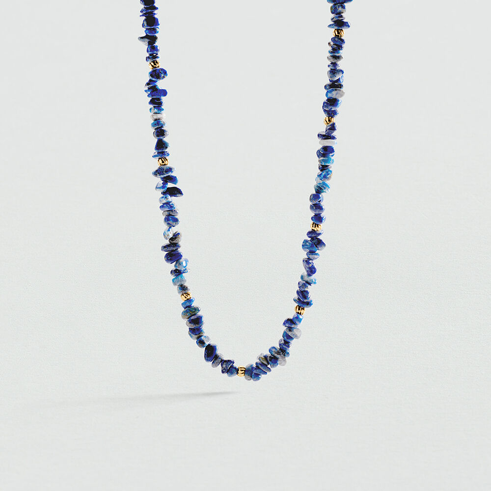 Long necklace CASSIS - Blue / Gold - Long necklace  | Agatha