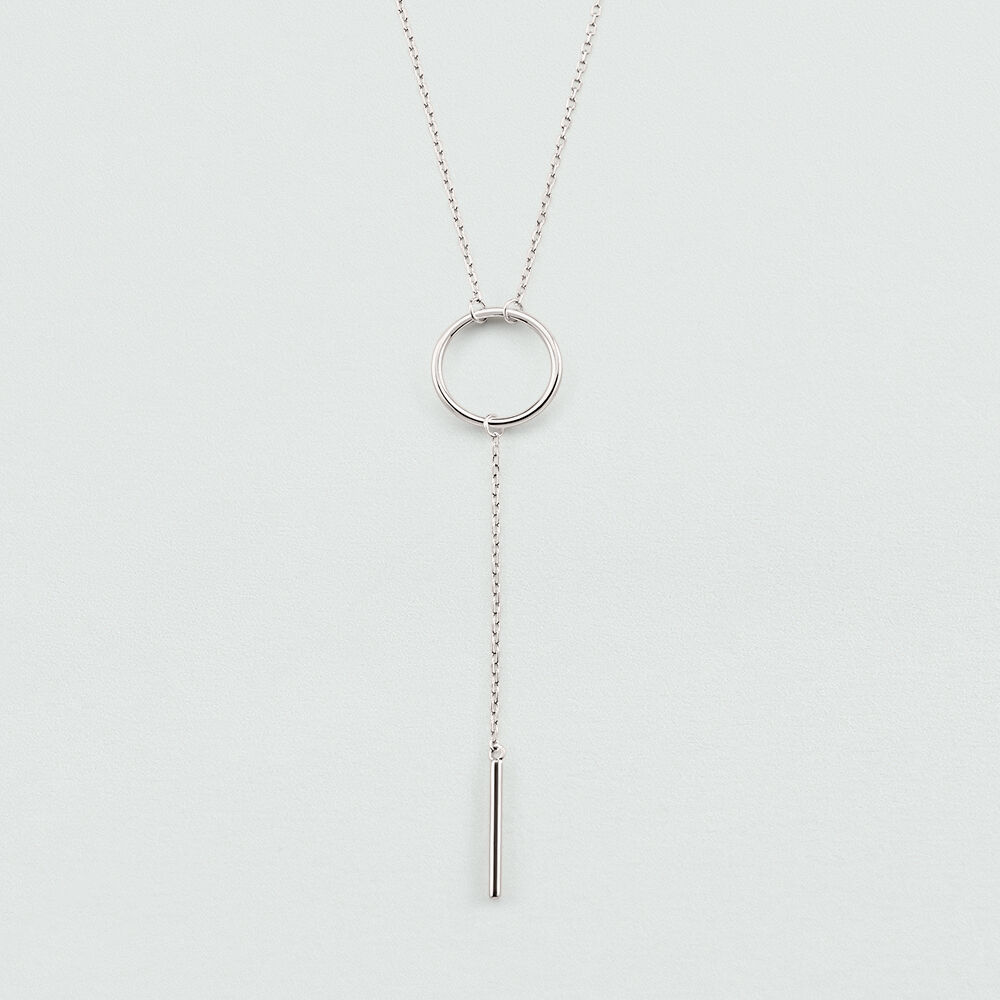 Long necklace PHILRING - Silver - Genuine silver  | Agatha