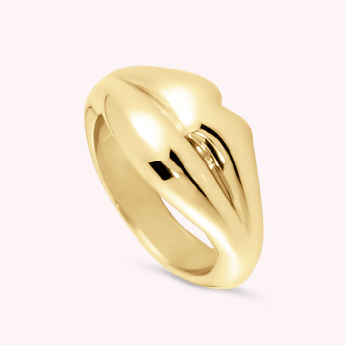 Thin ring LEO - Golden - All jewellery  | Agatha