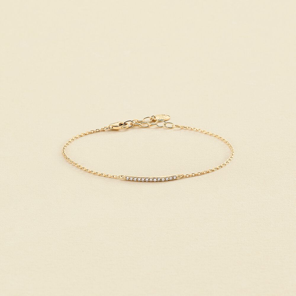 Link bracelet BARSHINE - Crystal / Golden - All bracelets  | Agatha