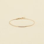 Link bracelet BARSHINE - Crystal / Golden - All bracelets  | Agatha
