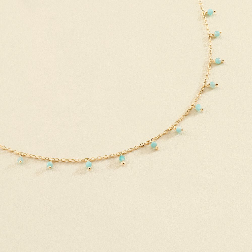 Choker necklace DANGLE - Amazonite - Choker necklace  | Agatha