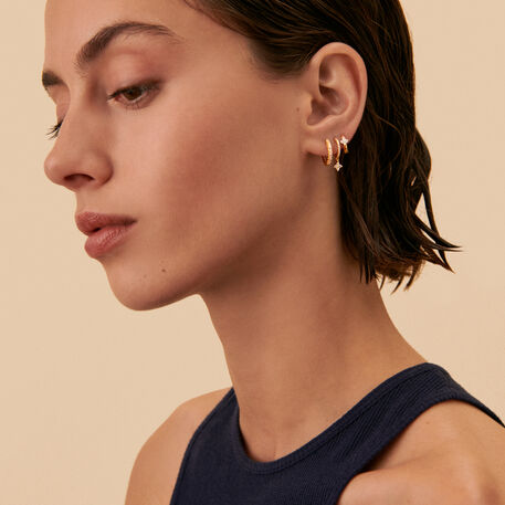 Hoop piercing MIX& MATCH - Crystal / Golden - 13:01  | Agatha