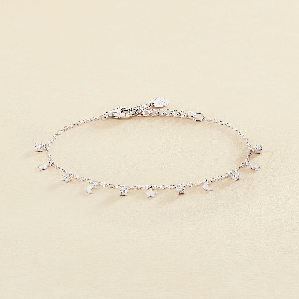 Link bracelet LUNITAS - Crystal / Silver - All bracelets  | Agatha