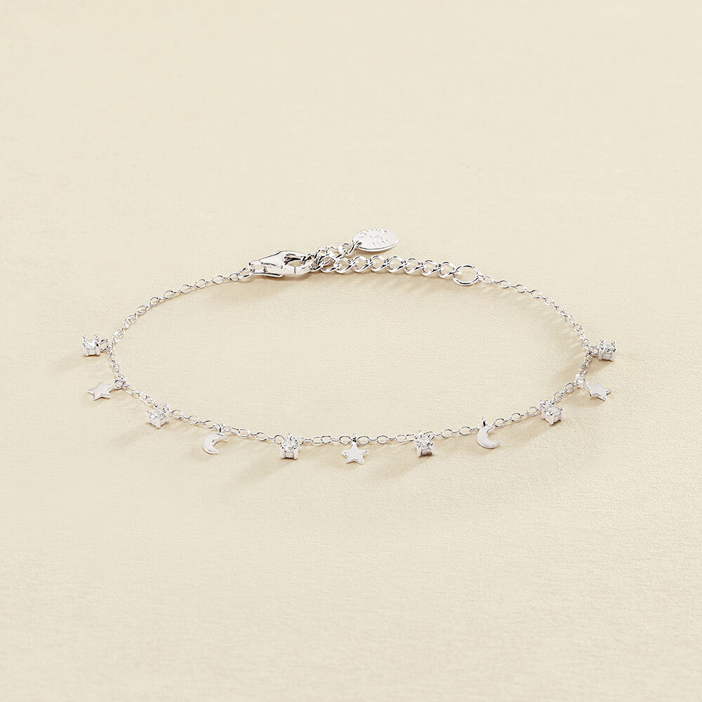 Link bracelet LUNITAS - Crystal / Silver