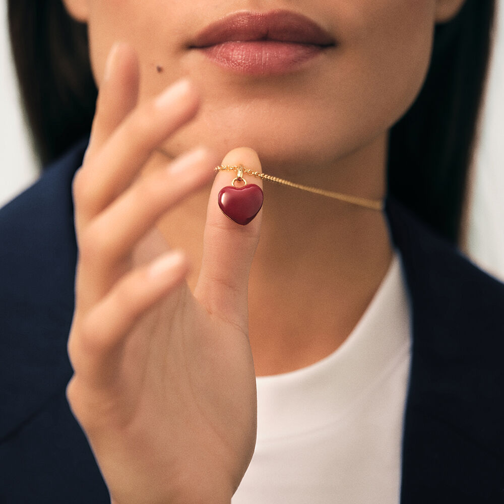 Pendant DESIREE - Red / Gold - Jewellery  | Agatha