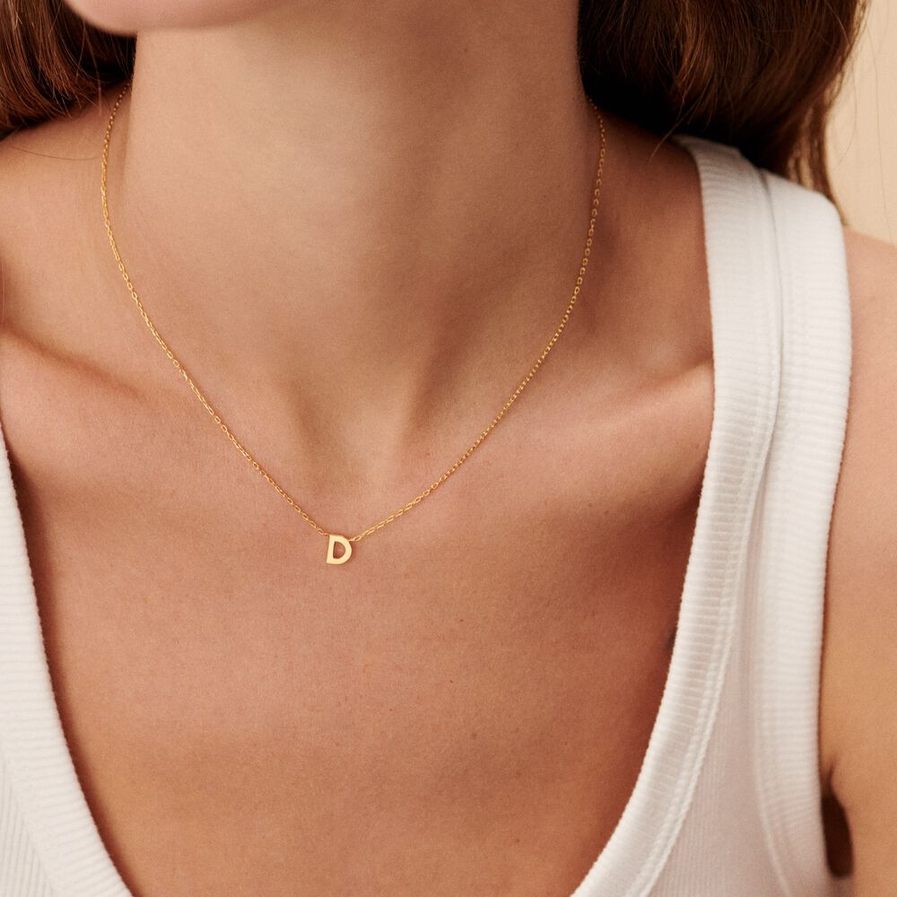 Choker necklace ABC - Golden - Choker necklace  | Agatha