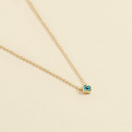 Choker necklace BELOVED - Turquoise / Gold - All jewellery  | Agatha