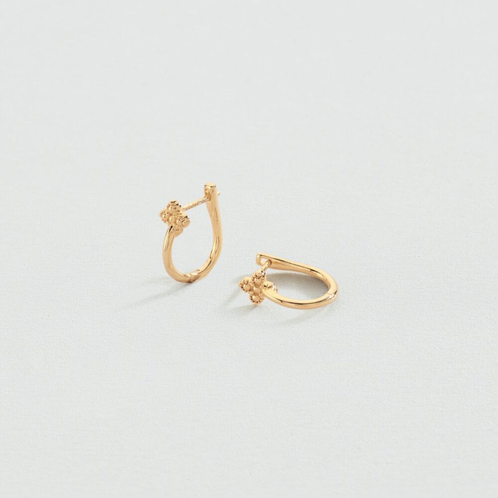 Hoops BELOVED - Crystal / Golden - Beloved  | Agatha