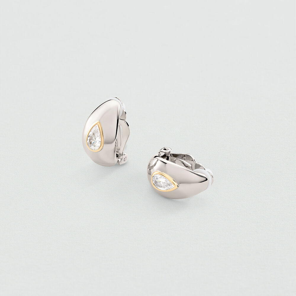 Clip earrings VICTOIRE - Crystal / Silver - Clip earrings  | Agatha