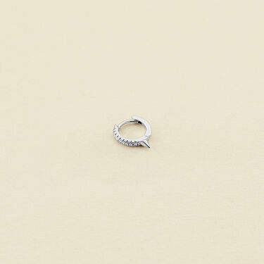 Hoop piercing PICBRIL - Crystal / Silver - All jewellery  | Agatha