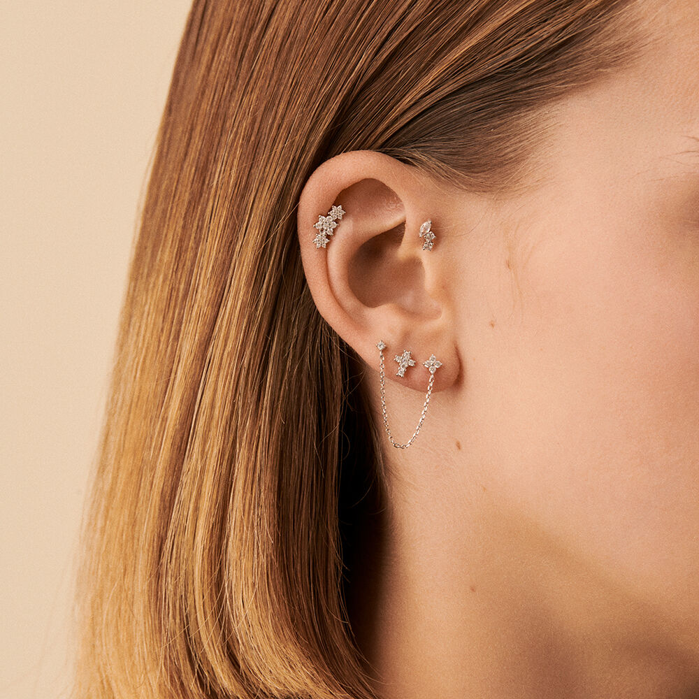 Piercing stud MIX& MATCH - Crystal / Silver - Jewellery  | Agatha