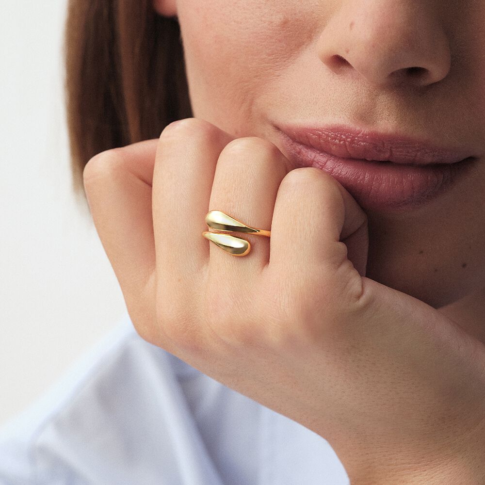 Thin ring DANAE - Golden - Jewellery  | Agatha