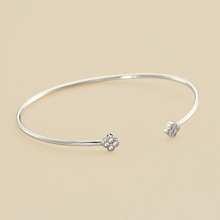 Bangle BELOVED - Crystal / Silver - All jewellery  | Agatha