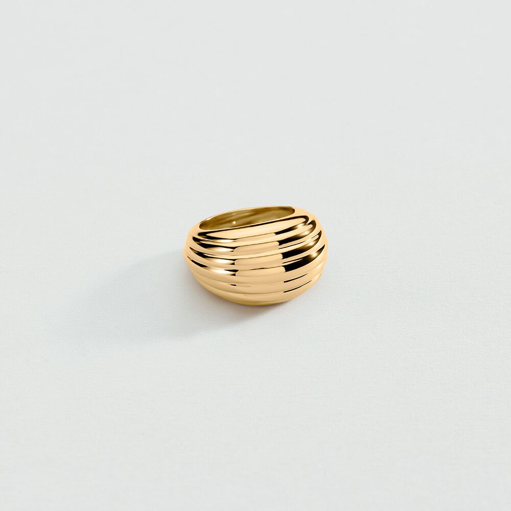 Large ring MADELEINE - Golden - Large ring  | Agatha