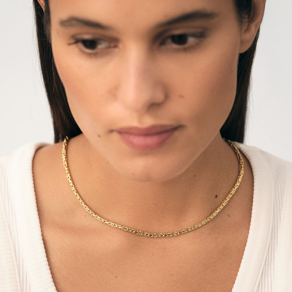 Choker necklace BYZANTINE LINK - Golden - Choker necklace  | Agatha