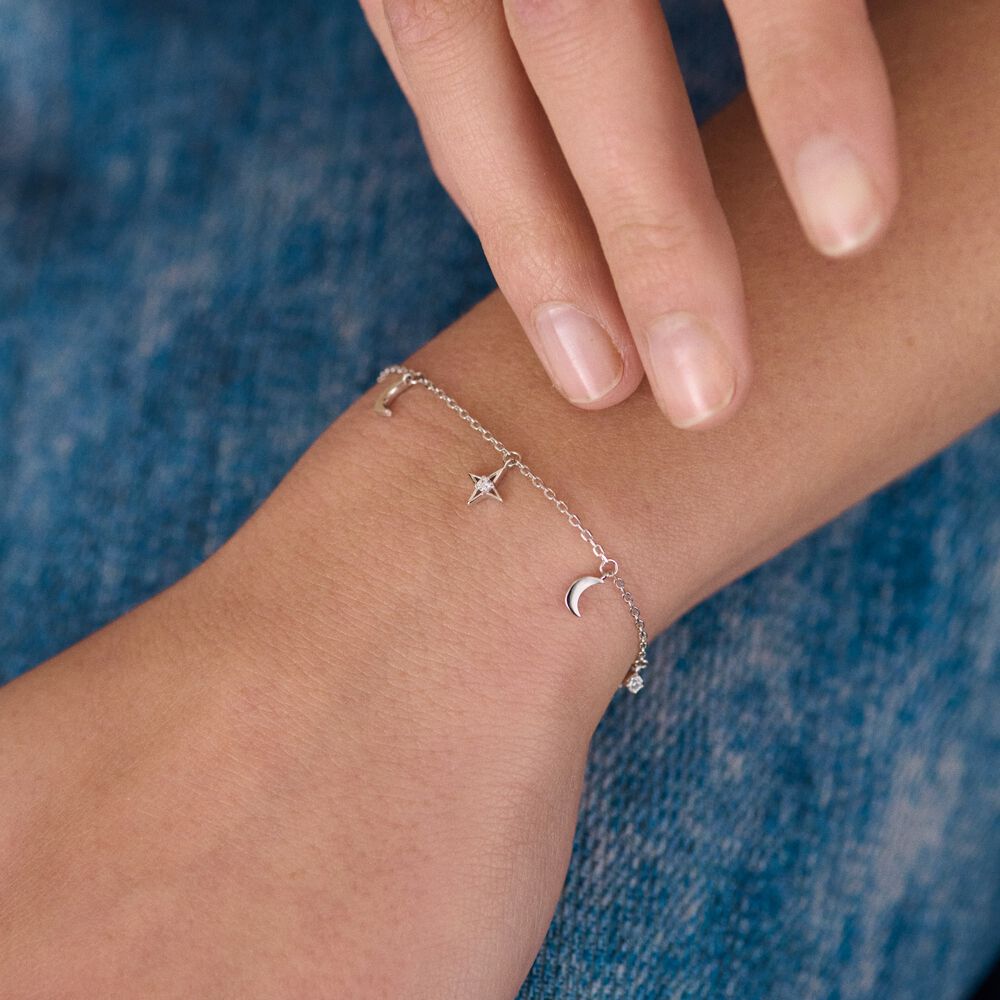 Link bracelet GALAXY - Crystal / Silver - Bracelets  | Agatha