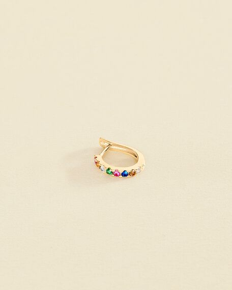 Hoop piercing COLORFUL - Multicolor / Gold - All jewellery  | Agatha