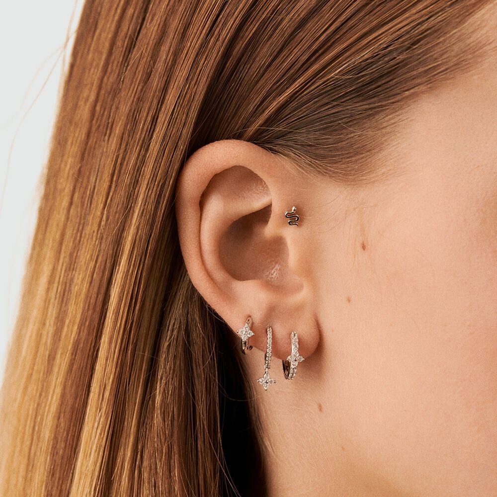 Piercing stud VIPER - Silver - Jewellery  | Agatha