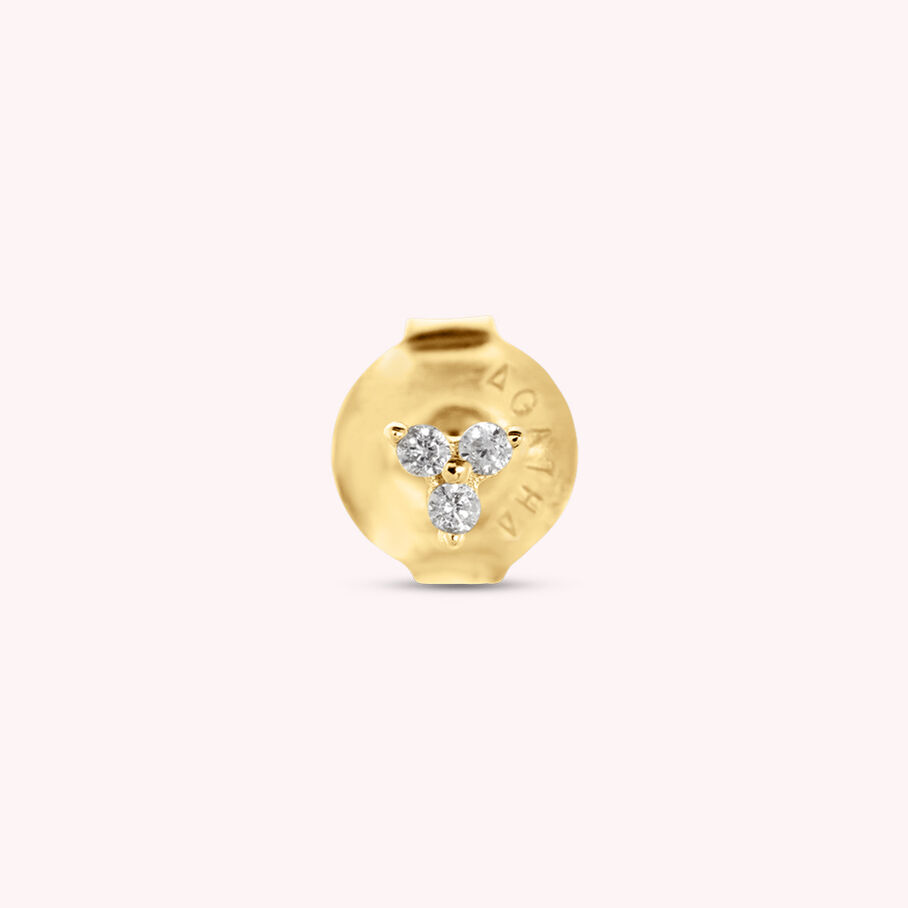 Piercing stud MINPUNTA - Crystal / Gold - All jewellery  | Agatha