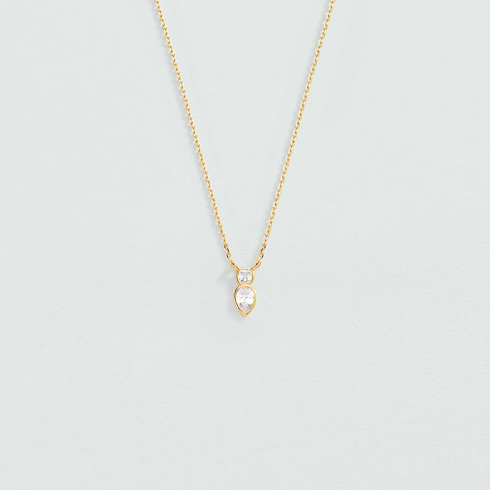 Choker necklace CANDY - Crystal / Golden - Choker necklace  | Agatha