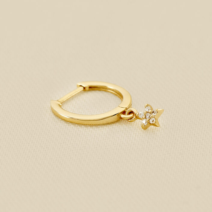 Hoop piercing CRIOSTAR - Crystal / Gold - All jewellery  | Agatha