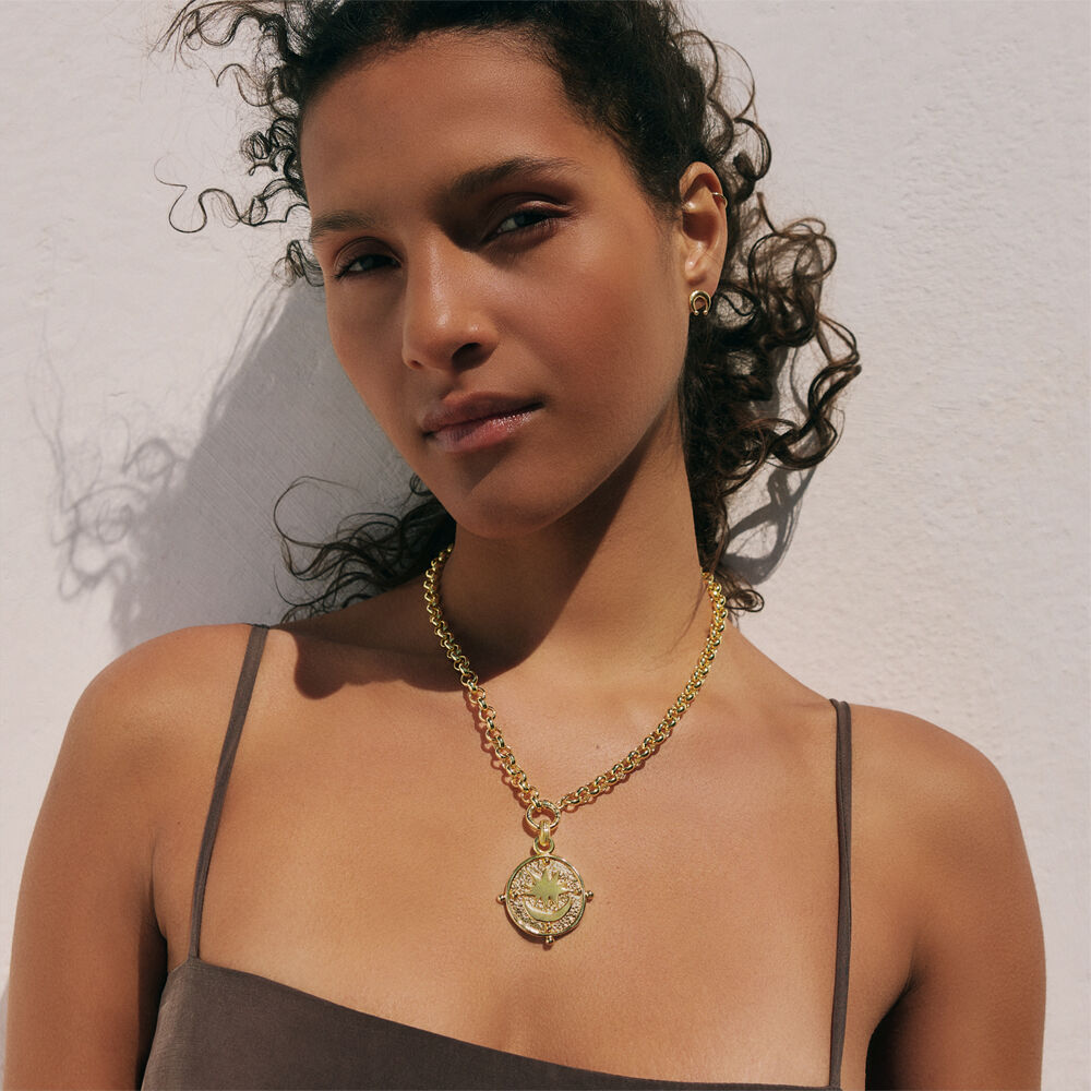 Long necklace PANGEA - Golden - Long necklace  | Agatha
