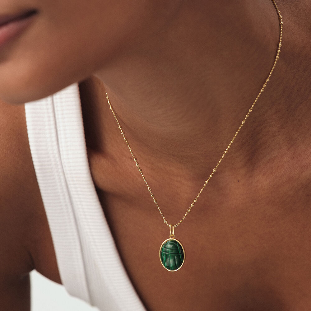 Choker necklace CHAÎNE BOULE - Golden - Choker necklace  | Agatha