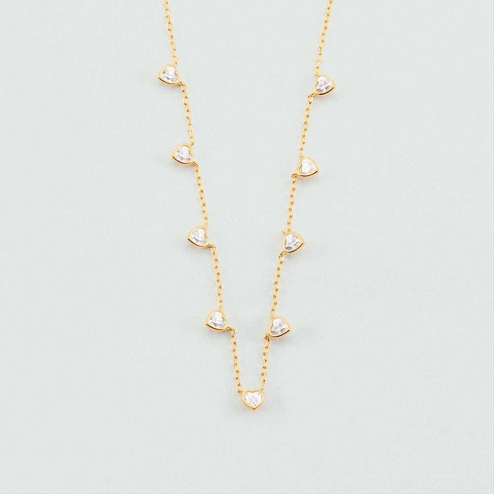 Choker necklace ADOREE - Crystal / Golden - Choker necklace  | Agatha