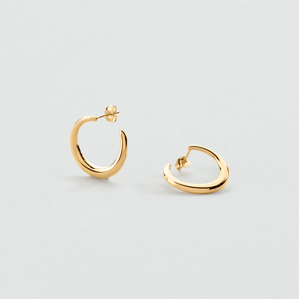 Hoops RUE DE SEINE - Golden - Earrings  | Agatha