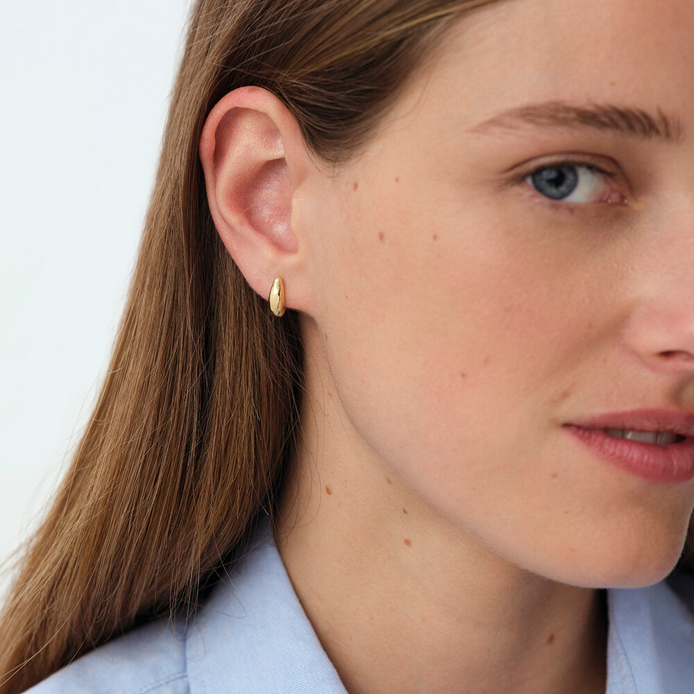 Hoops MABILLON - Golden - Genuine silver  | Agatha