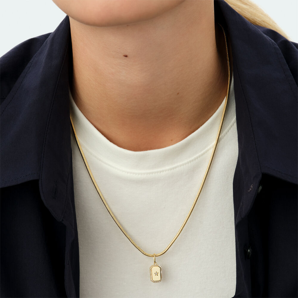 Pendant LUCKY - Crystal / Golden - Jewellery  | Agatha