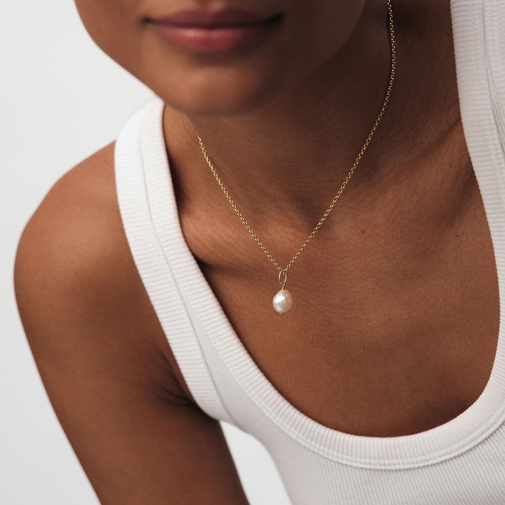Pendant PEARL - Pearl / Gold - Jewellery  | Agatha