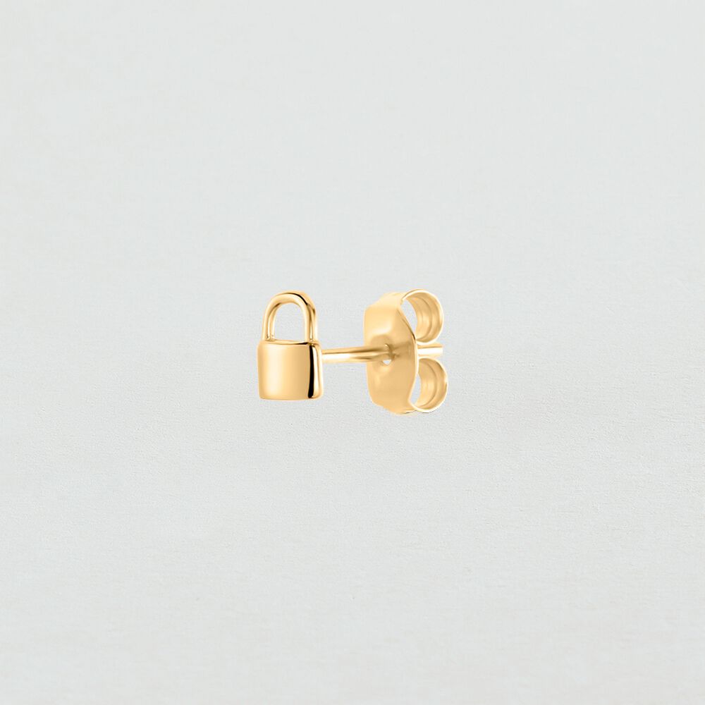 Piercing stud LOCKET - Golden - Outlet  | Agatha