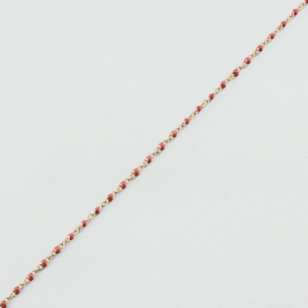 Link bracelet SMARTY - Coral / Gold - Bracelets  | Agatha