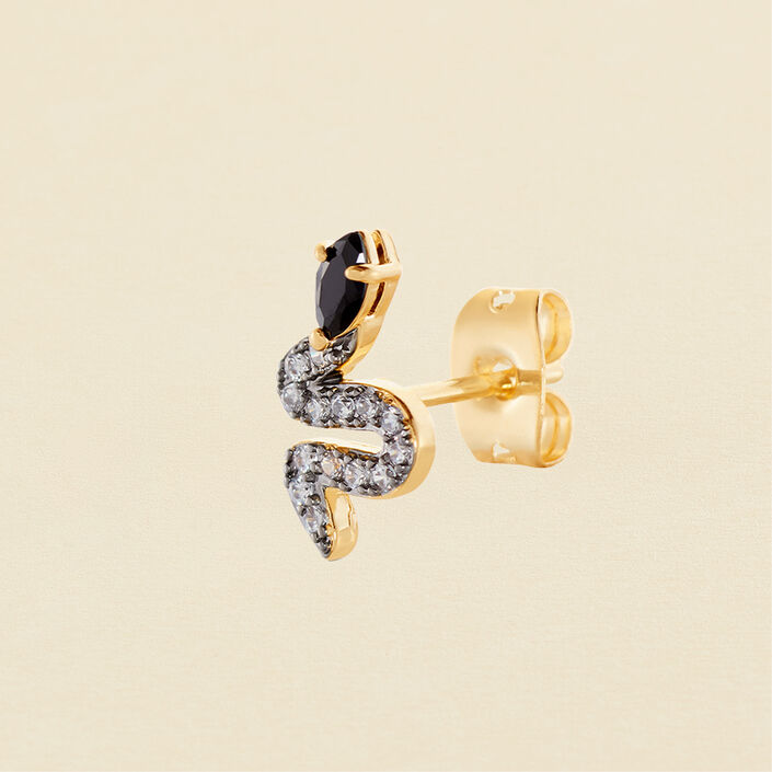 Piercing stud SNAKY - Gold / Gun - All jewellery  | Agatha